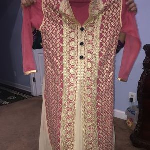 Pink Party Wear Shalwar kameez